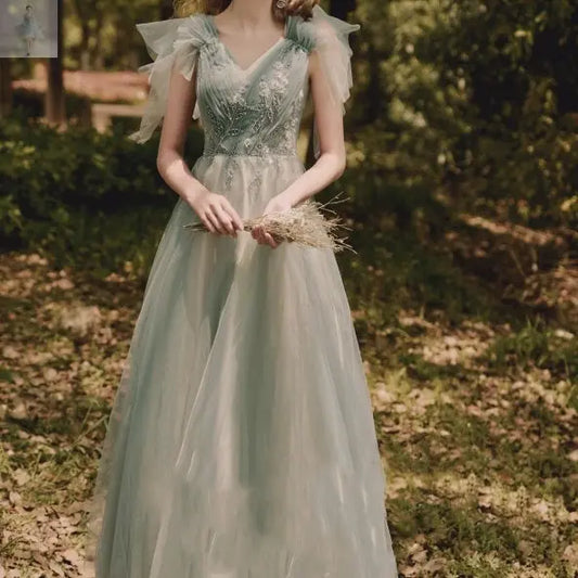 Bridesmaid Long Skirt Female Wedding Dress Host Annual Meeting Dinner Green  Bridesmaid Long Skirt Female Wedding Dress Host Annual Meeting Dinner Green Bridesmaid Long Skirt Female Wedding Dress Host Annual Meeting Dinner Green Bridesmaid Long Skirt Female Wedding Dress Host Annual Meeting Dinner Green Zenzi Style