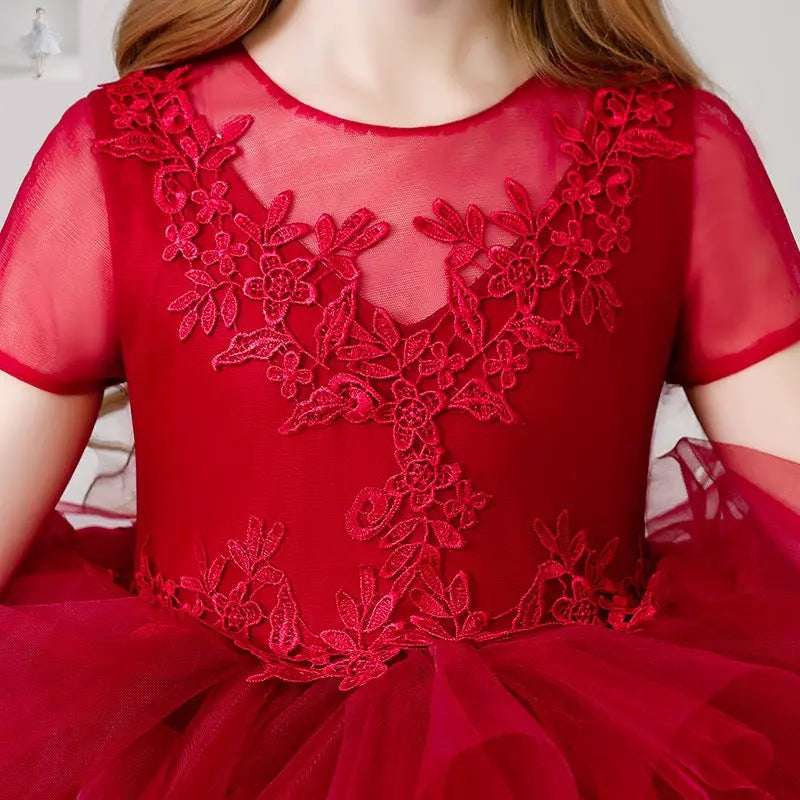 Children's Dress Girls' Princess Dress Trailing  Children's Dress Girls' Princess Dress Trailing Children's Dress Girls' Princess Dress Trailing Children's Dress Girls' Princess Dress Trailing Zenzi Style