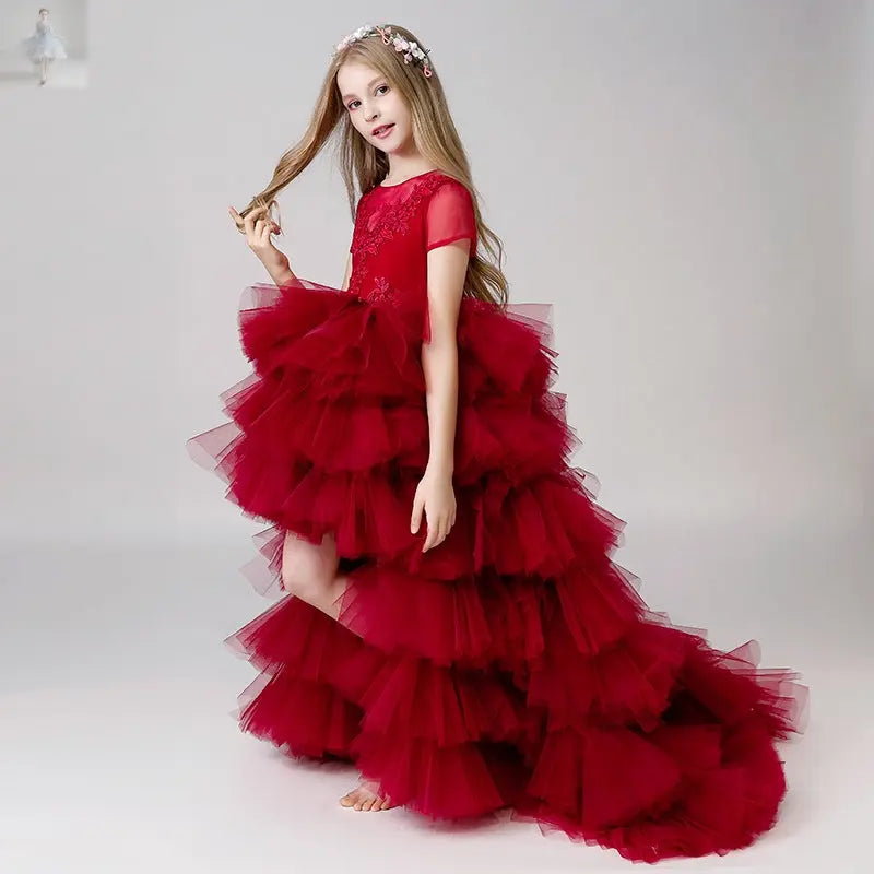 Children's Dress Girls' Princess Dress Trailing  Children's Dress Girls' Princess Dress Trailing Children's Dress Girls' Princess Dress Trailing Children's Dress Girls' Princess Dress Trailing Zenzi Style