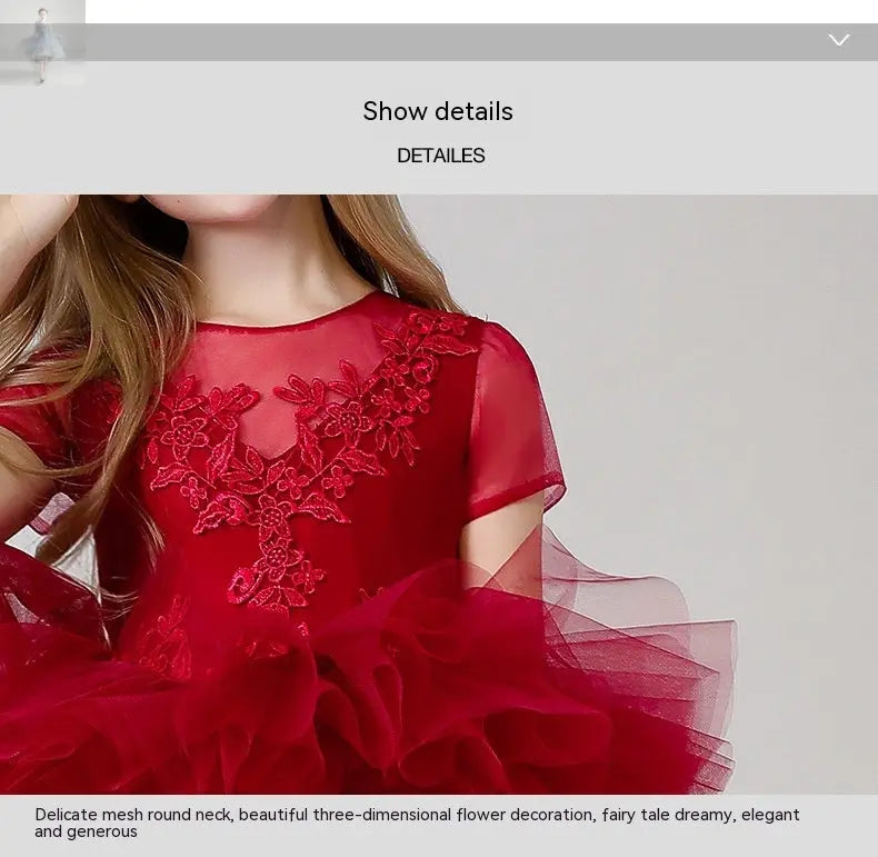 Children's Dress Girls' Princess Dress Trailing  Children's Dress Girls' Princess Dress Trailing Children's Dress Girls' Princess Dress Trailing Children's Dress Girls' Princess Dress Trailing Zenzi Style