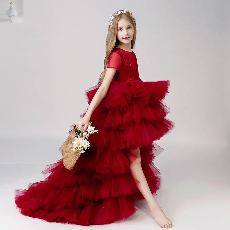 Children's Dress Girls' Princess Dress Trailing  Children's Dress Girls' Princess Dress Trailing Children's Dress Girls' Princess Dress Trailing Children's Dress Girls' Princess Dress Trailing Zenzi Style