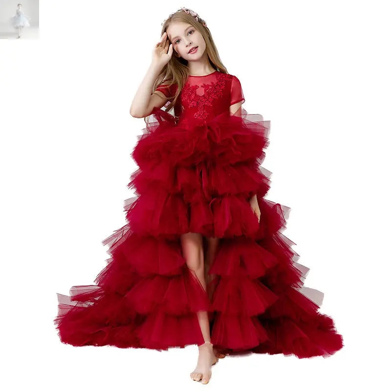 Children's Dress Girls' Princess Dress Trailing  Children's Dress Girls' Princess Dress Trailing Children's Dress Girls' Princess Dress Trailing Children's Dress Girls' Princess Dress Trailing Zenzi Style