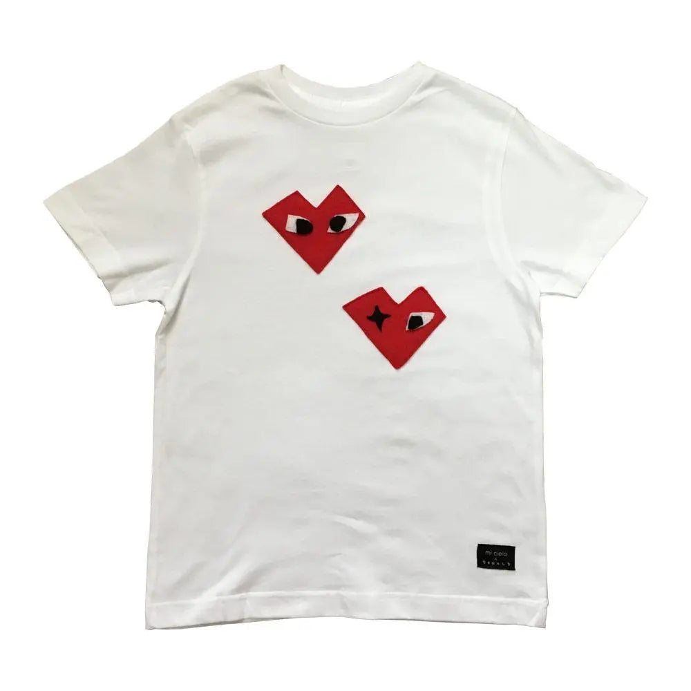 Kids T-shirt - I Heart - mi cielo x Donald Robertson - White 