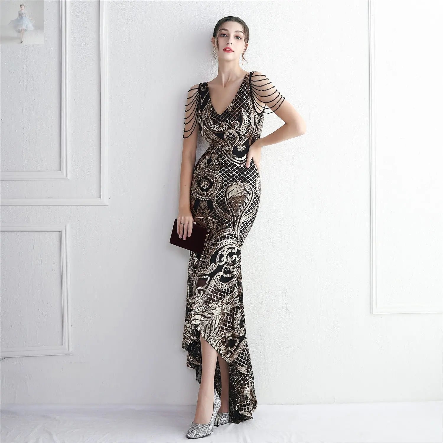 Elegant Annual Meeting Long Style Fishtail Sequins Sexy Dress  Elegant Annual Meeting Long Style Fishtail Sequins Sexy Dress Elegant Annual Meeting Long Style Fishtail Sequins Sexy Dress Elegant Annual Meeting Long Style Fishtail Sequins Sexy Dress Zenzi Style