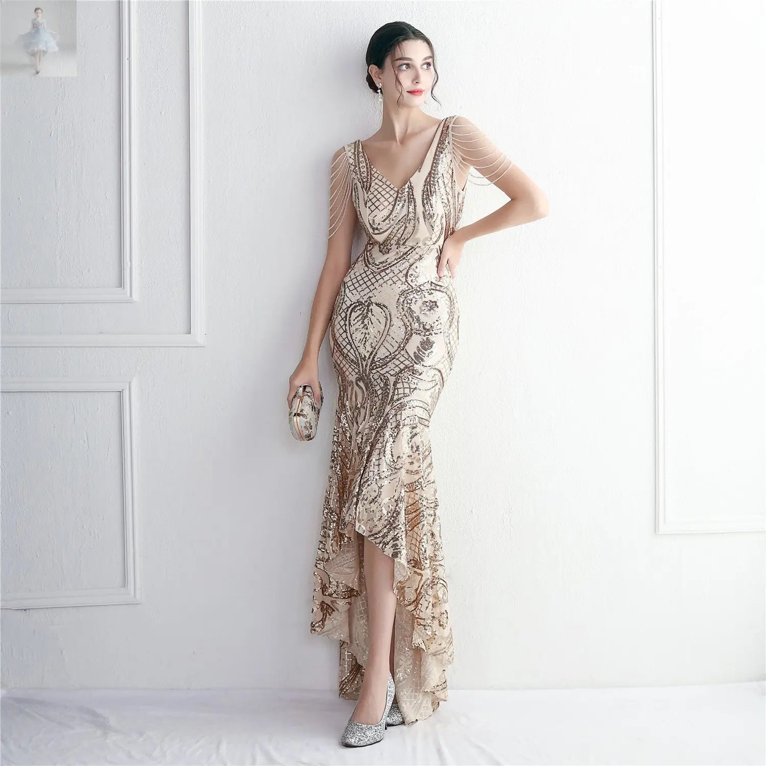 Elegant Annual Meeting Long Style Fishtail Sequins Sexy Dress  Elegant Annual Meeting Long Style Fishtail Sequins Sexy Dress Elegant Annual Meeting Long Style Fishtail Sequins Sexy Dress Elegant Annual Meeting Long Style Fishtail Sequins Sexy Dress Zenzi Style