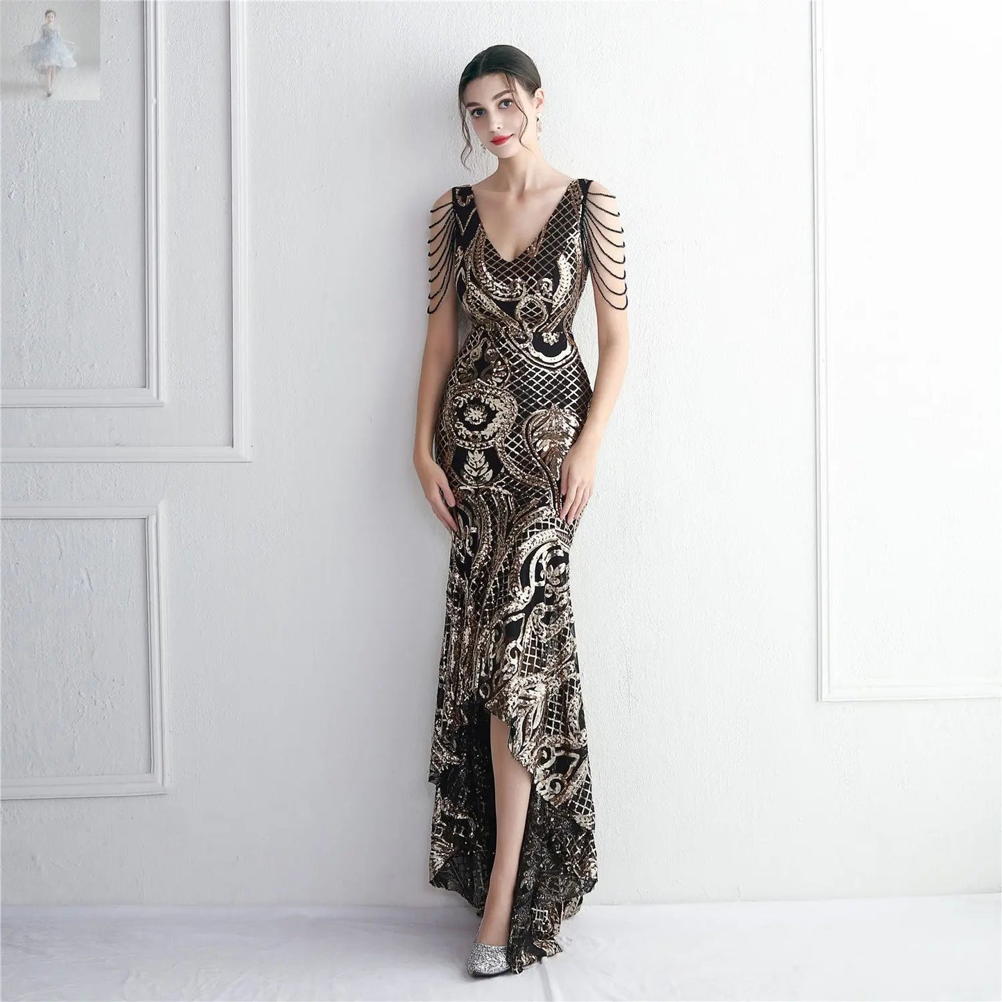 Elegant Annual Meeting Long Style Fishtail Sequins Sexy Dress  Elegant Annual Meeting Long Style Fishtail Sequins Sexy Dress Elegant Annual Meeting Long Style Fishtail Sequins Sexy Dress Elegant Annual Meeting Long Style Fishtail Sequins Sexy Dress Zenzi Style