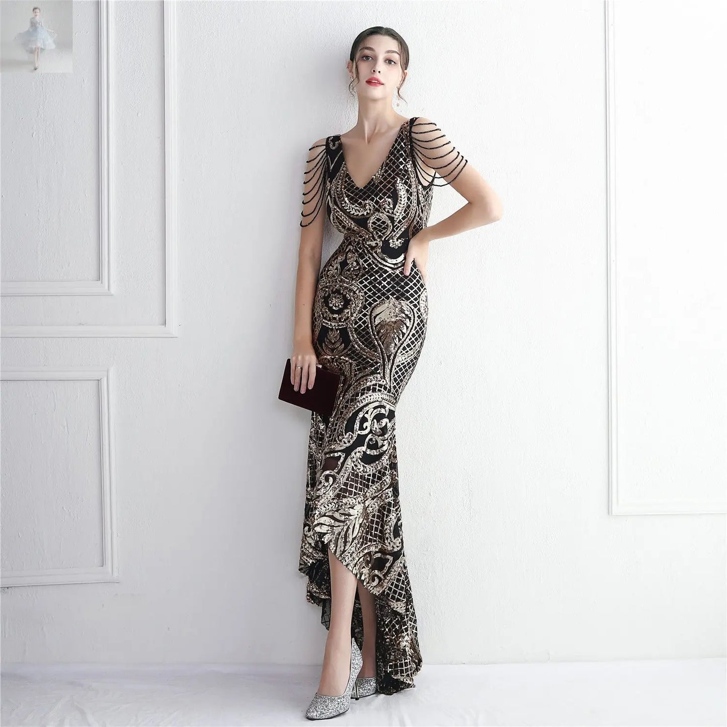 Elegant Annual Meeting Long Style Fishtail Sequins Sexy Dress  Elegant Annual Meeting Long Style Fishtail Sequins Sexy Dress Elegant Annual Meeting Long Style Fishtail Sequins Sexy Dress Elegant Annual Meeting Long Style Fishtail Sequins Sexy Dress Zenzi Style