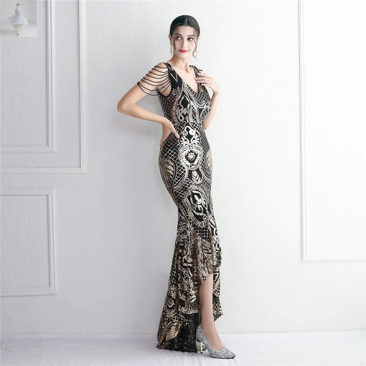 Elegant Annual Meeting Long Style Fishtail Sequins Sexy Dress  Elegant Annual Meeting Long Style Fishtail Sequins Sexy Dress Elegant Annual Meeting Long Style Fishtail Sequins Sexy Dress Elegant Annual Meeting Long Style Fishtail Sequins Sexy Dress Zenzi Style
