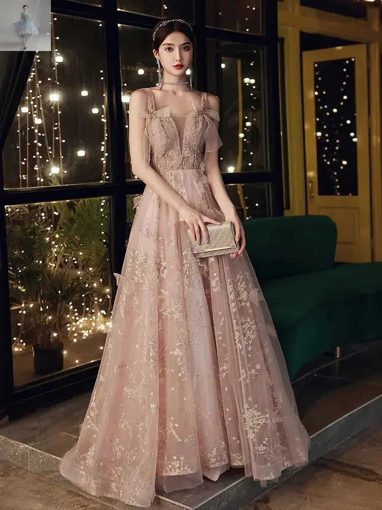 Elegant Heavy Industry High Quality Light Luxury Sling Evening Dress  Elegant Heavy Industry High Quality Light Luxury Sling Evening Dress Elegant Heavy Industry High Quality Light Luxury Sling Evening Dress Elegant Heavy Industry High Quality Light Luxury Sling Evening Dress