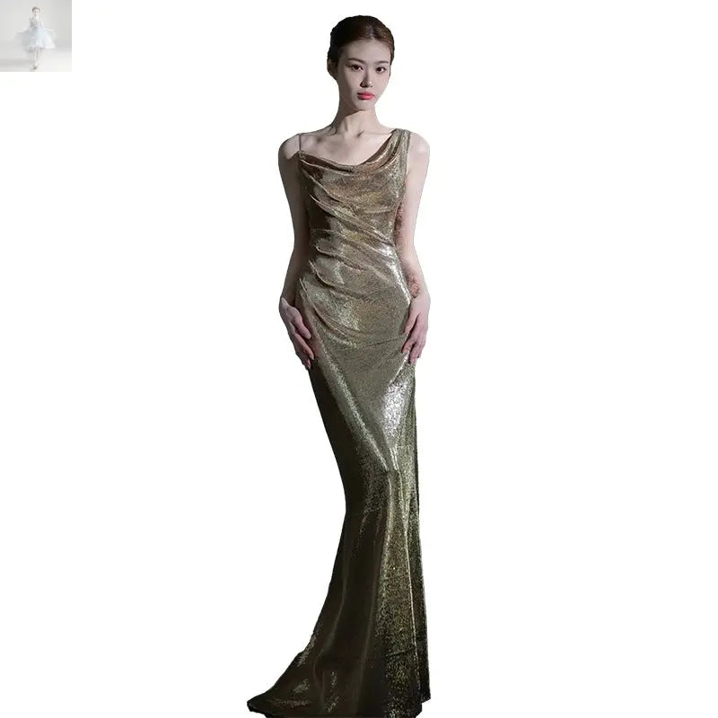 Fishtail Evening Dress For Women Elegant Sequins Annual Meeting Sexy Backless  Fishtail Evening Dress For Women Elegant Sequins Annual Meeting Sexy Backless Fishtail Evening Dress For Women Elegant Sequins Annual Meeting Sexy Backless Fishtail Evening Dress For Women Elegant Sequins Annual Meeting Sexy Backless Zenzi Style