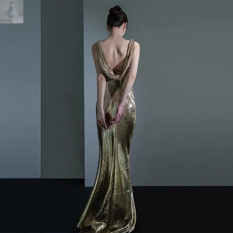 Fishtail Evening Dress For Women Elegant Sequins Annual Meeting Sexy Backless  Fishtail Evening Dress For Women Elegant Sequins Annual Meeting Sexy Backless Fishtail Evening Dress For Women Elegant Sequins Annual Meeting Sexy Backless Fishtail Evening Dress For Women Elegant Sequins Annual Meeting Sexy Backless Zenzi Style
