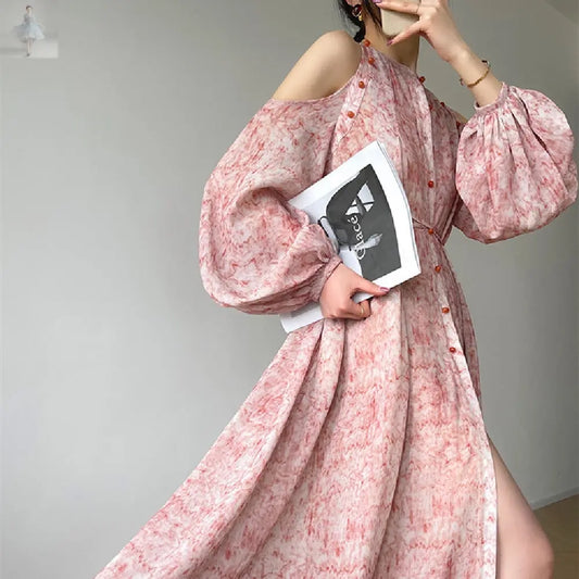 French Ink Dress Summer Female  French Ink Dress Summer Female French Ink Dress Summer Female French Ink Dress Summer Female Zenzi Style