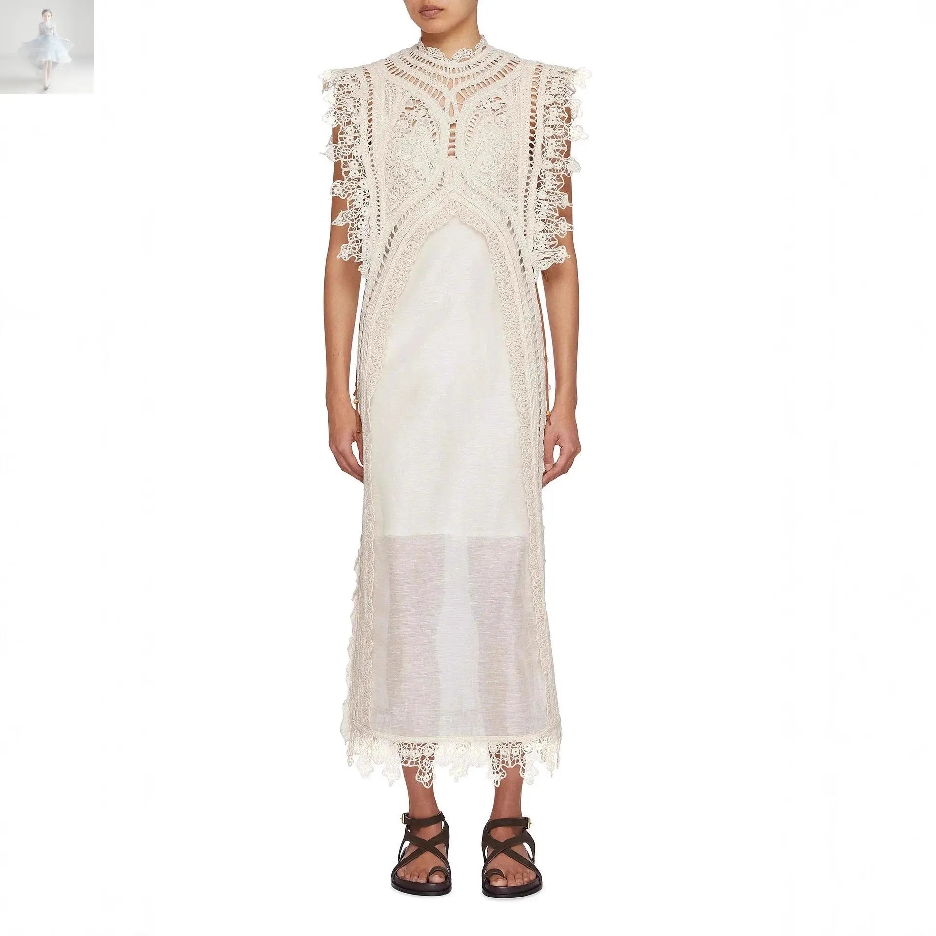 French-style Crochet Hollow-out Knitted Strap Dress For Women  French-style Crochet Hollow-out Knitted Strap Dress For Women French-style Crochet Hollow-out Knitted Strap Dress For Women French-style Crochet Hollow-out Knitted Strap Dress For Women