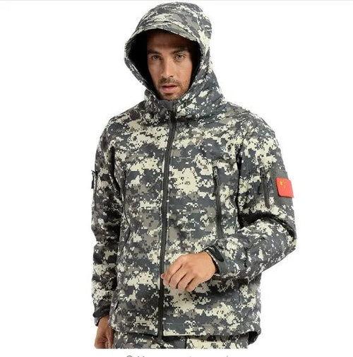 New TAD Gear Tactical Softshell Camouflage Outdoor HIiking Jacket Men