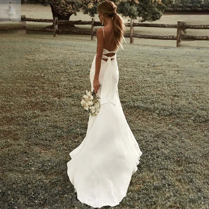 High Quality Satin French Sling Light Wedding Dress  High Quality Satin French Sling Light Wedding Dress High Quality Satin French Sling Light Wedding Dress High Quality Satin French Sling Light Wedding Dress