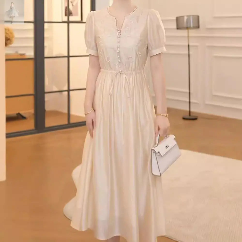 High-end Exquisite Dress Women's Summer  High-end Exquisite Dress Women's Summer High-end Exquisite Dress Women's Summer High-end Exquisite Dress Women's Summer Zenzi Style