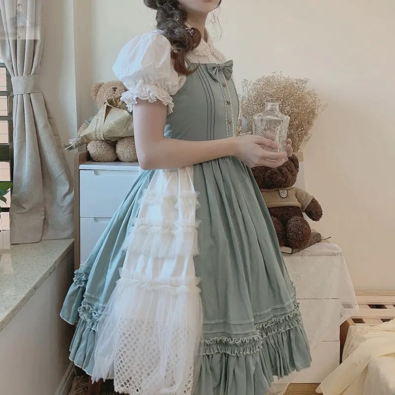 Lolita Girl Lolita Dress Summer Short Sleeve Jks Dress  Lolita Girl Lolita Dress Summer Short Sleeve Jks Dress Lolita Girl Lolita Dress Summer Short Sleeve Jks Dress Lolita Girl Lolita Dress Summer Short Sleeve Jks Dress Zenzi Style