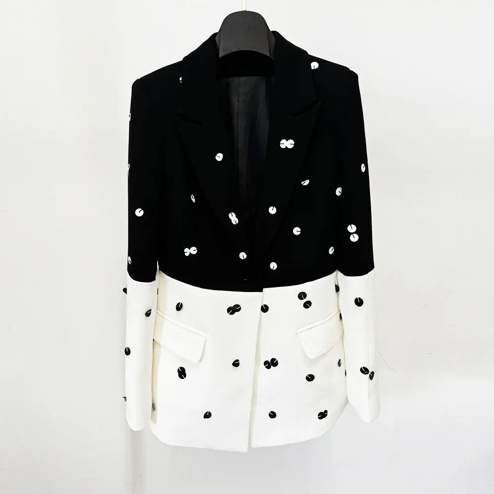 Fashionable Sequins Suit Jacket Suits 