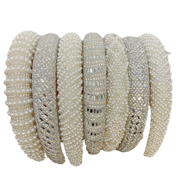 Heavy Industry Light Luxury New High-grade High-definition Pearl Headband