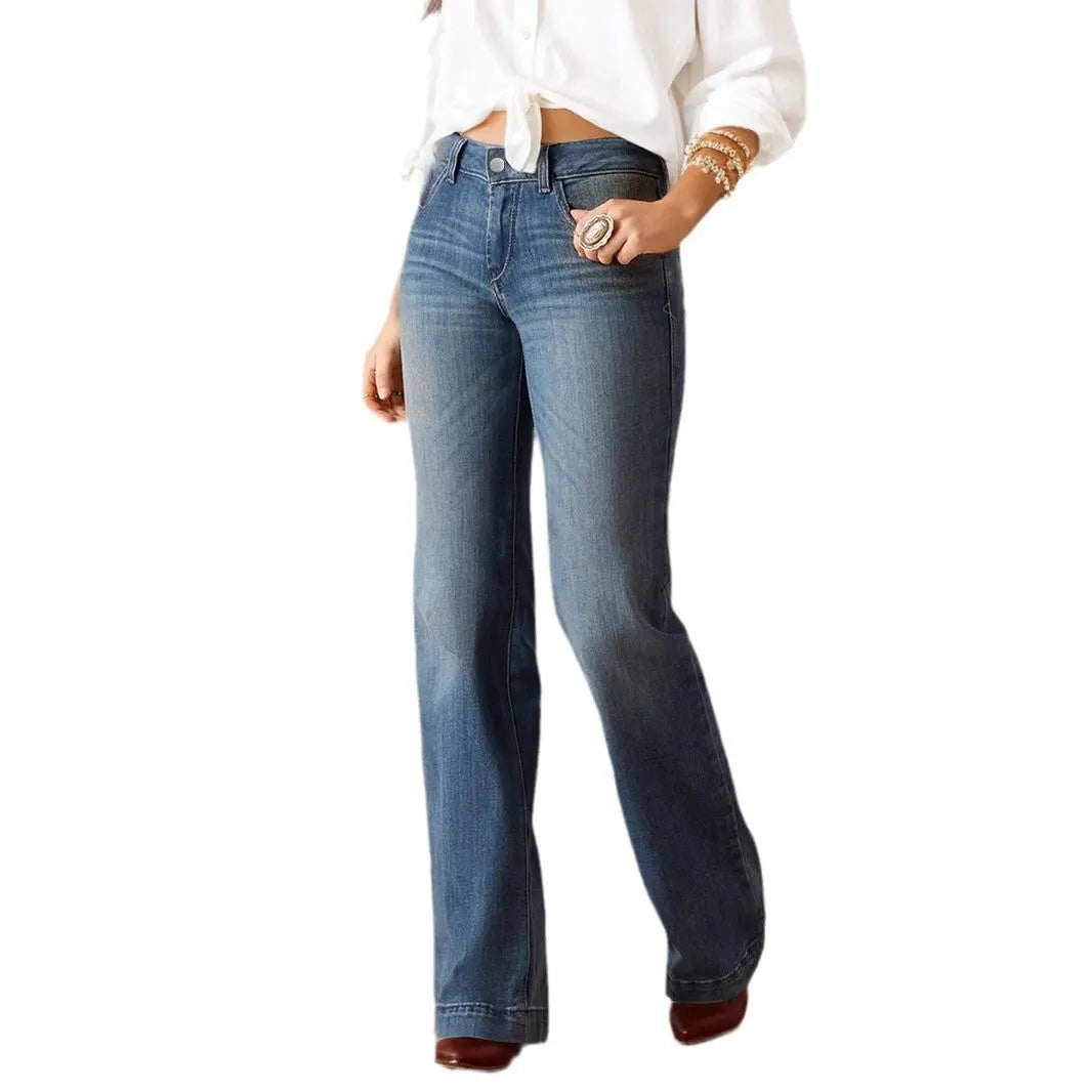 Women's American-style Skinny Jeans Slimming Casual Pants 