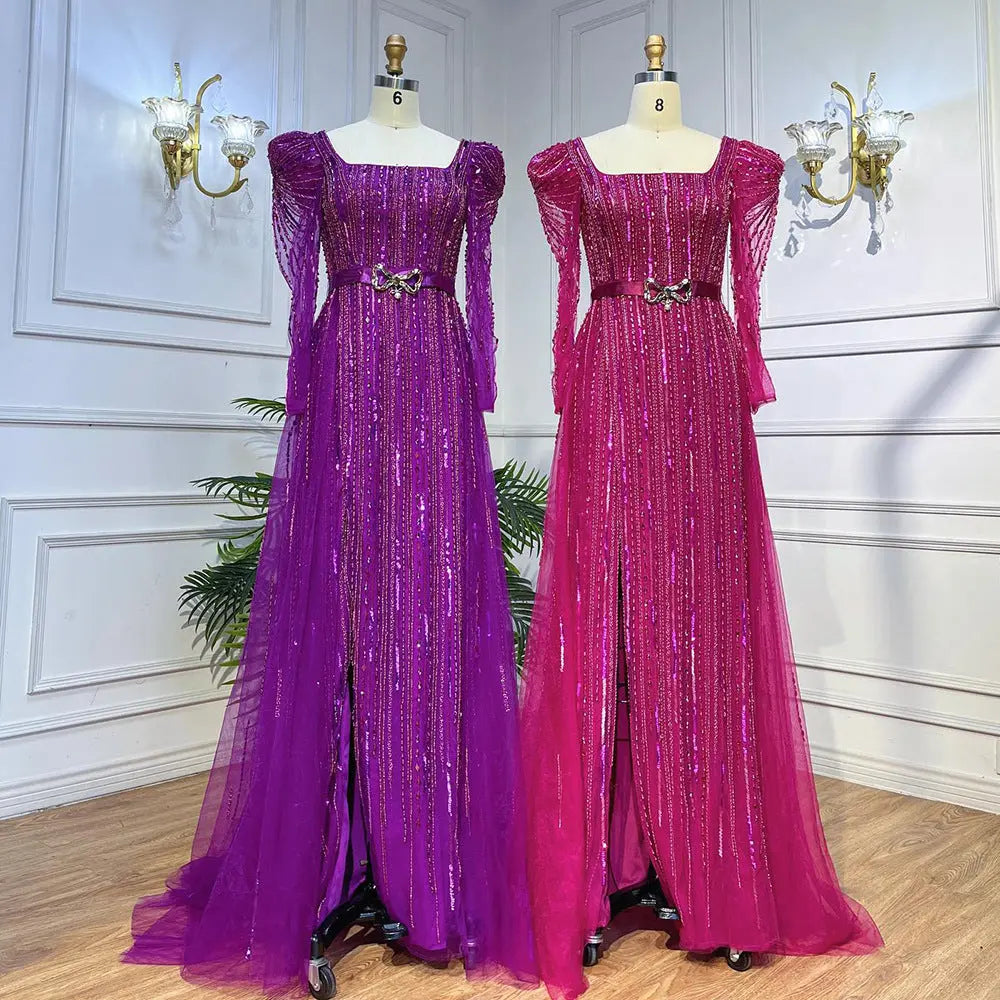 Rose Red Host Performance Evening Dress 