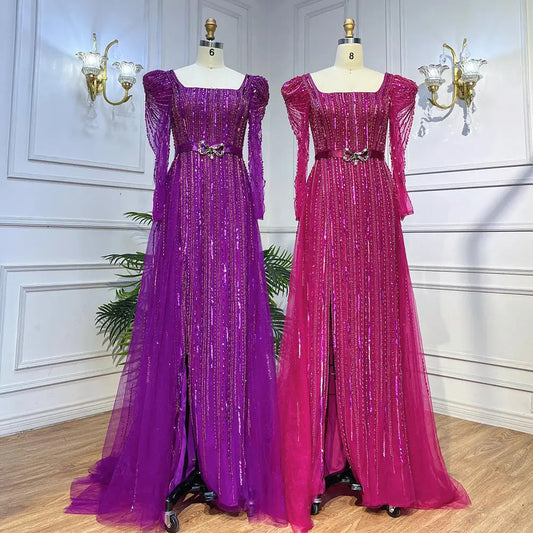 Rose Red Host Performance Evening Dress 