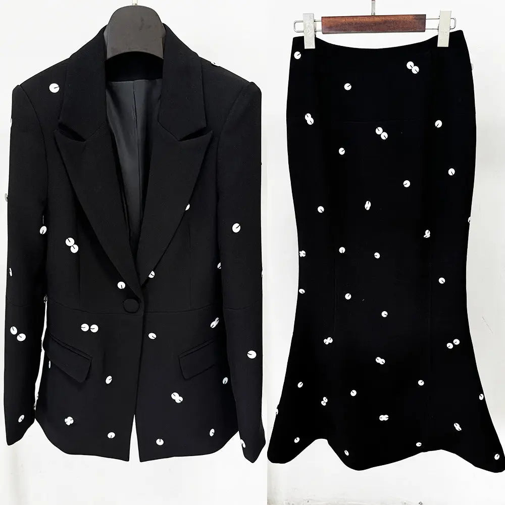 Fashionable Sequins Suit Jacket Suits 