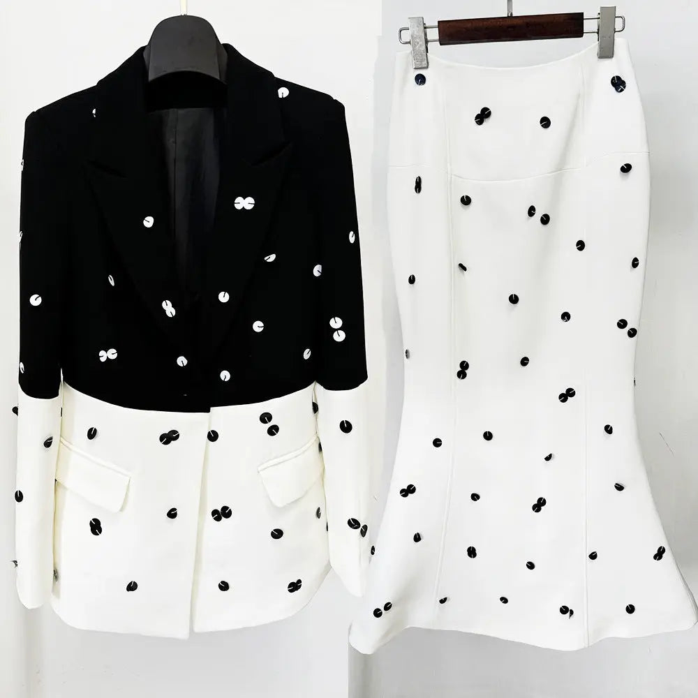 Fashionable Sequins Suit Jacket Suits 
