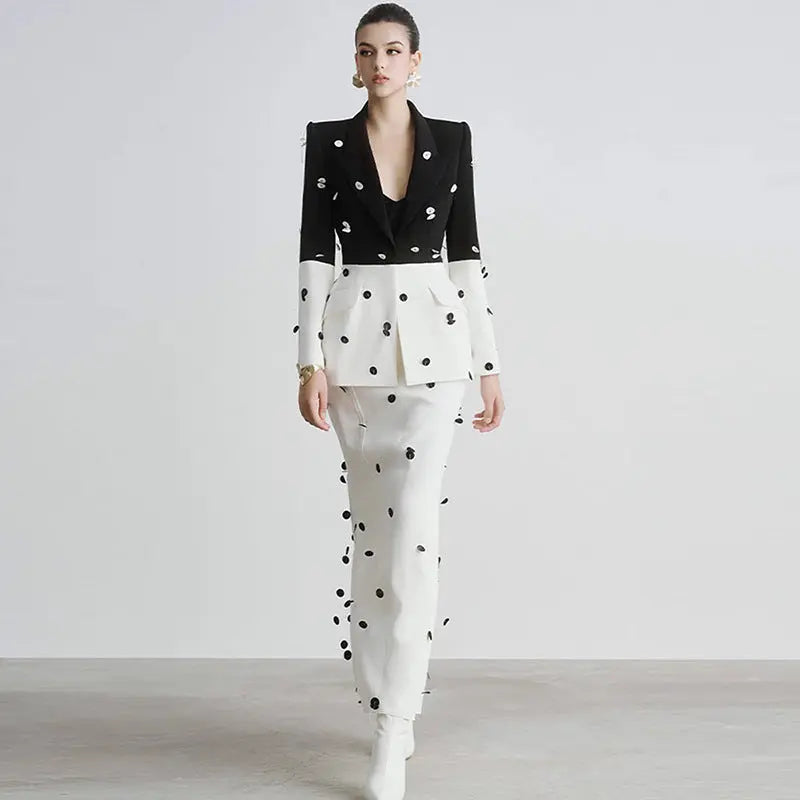 Fashionable Sequins Suit Jacket Suits 