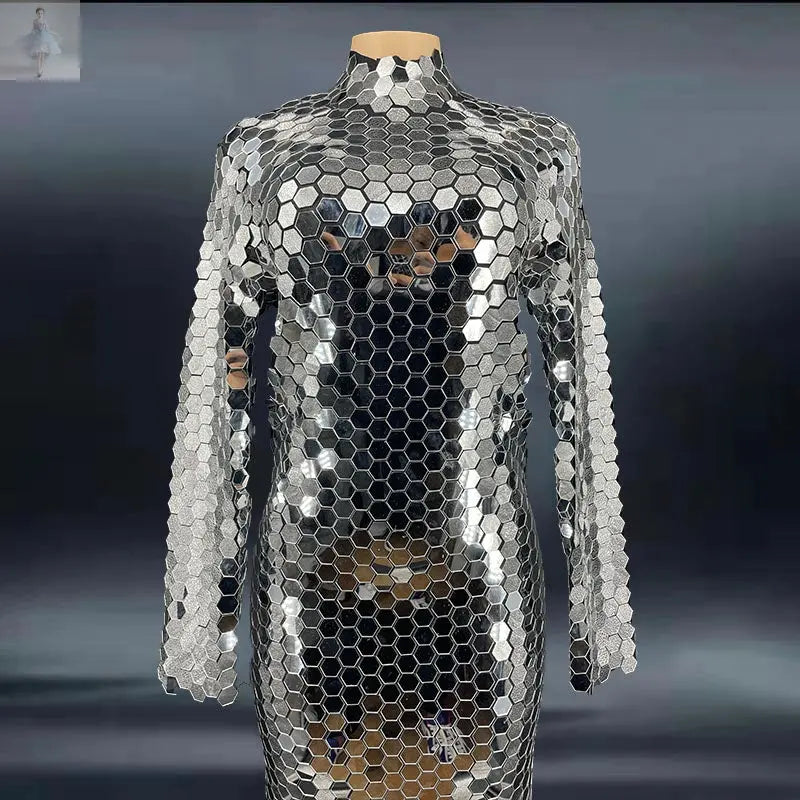 Rhinestone Sequin Party Women's Cocktail Dress Long -g Zenzi Style
