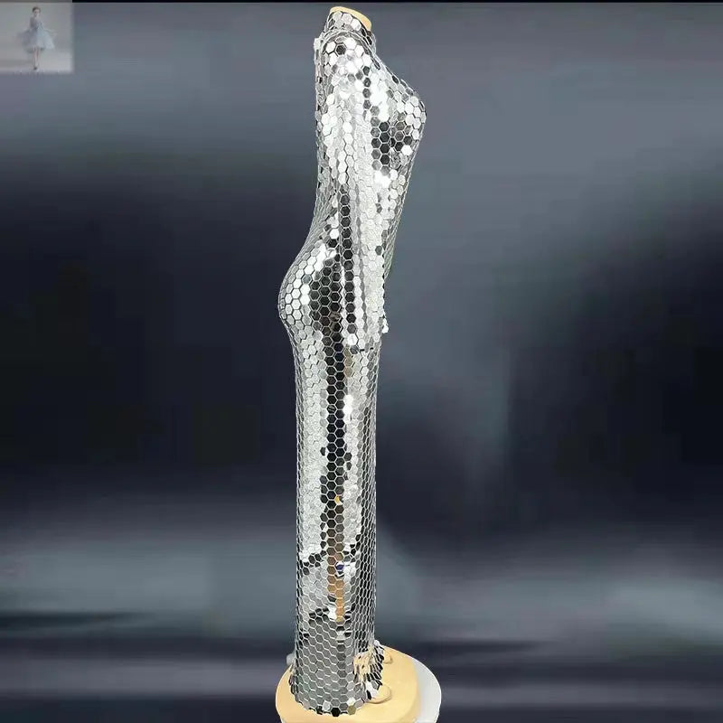 Rhinestone Sequin Party Women's Cocktail Dress Long -g Zenzi Style