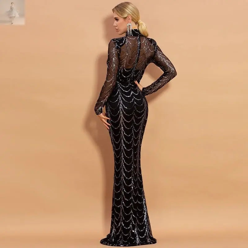 Sequins Women Maxi Dresses Long Sleeve Female Party Dresses  Sequins Women Maxi Dresses Long Sleeve Female Party Dresses Sequins Women Maxi Dresses Long Sleeve Female Party Dresses Sequins Women Maxi Dresses Long Sleeve Female Party Dresses