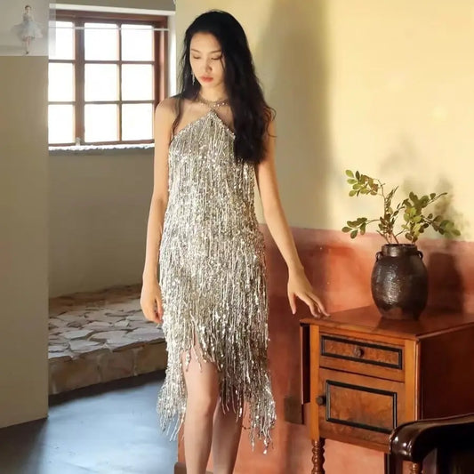 Silver Paillette Engagement Dress Party Dress Dinner Premium  Silver Paillette Engagement Dress Party Dress Dinner Premium Silver Paillette Engagement Dress Party Dress Dinner Premium Silver Paillette Engagement Dress Party Dress Dinner Premium Zenzi Style