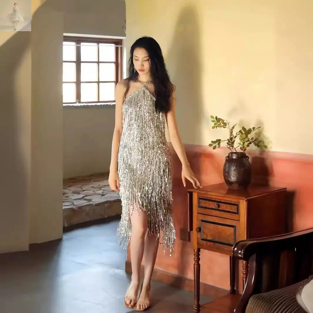 Silver Paillette Engagement Dress Party Dress Dinner Premium  Silver Paillette Engagement Dress Party Dress Dinner Premium Silver Paillette Engagement Dress Party Dress Dinner Premium Silver Paillette Engagement Dress Party Dress Dinner Premium Zenzi Style