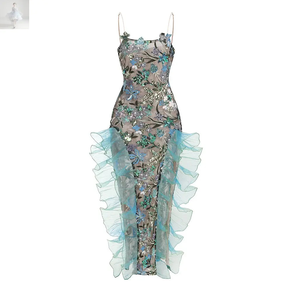 Summer High-grade Suspender Dress  Summer High-grade Suspender Dress Summer High-grade Suspender Dress Summer High-grade Suspender Dress Zenzi Style