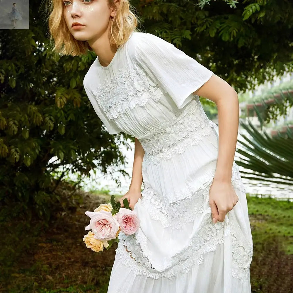 Summer Texture Cotton Ruffled Long Dress Heavy Embroidery Dress  Summer Texture Cotton Ruffled Long Dress Heavy Embroidery Dress Summer Texture Cotton Ruffled Long Dress Heavy Embroidery Dress Summer Texture Cotton Ruffled Long Dress Heavy Embroidery Dress Zenzi Style