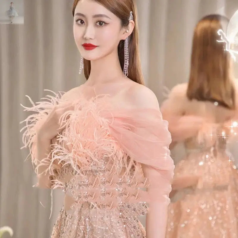 Temperament Banquet French Premium Dress Hostess Fairy Evening  Temperament Banquet French Premium Dress Hostess Fairy Evening Temperament Banquet French Premium Dress Hostess Fairy Evening Temperament Banquet French Premium Dress Hostess Fairy Evening Zenzi Style