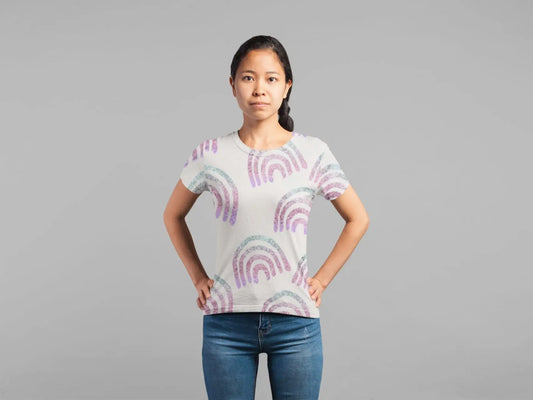 Unicorn Girls Glitter Rainbow Dream Pattern Classic Sublimation 