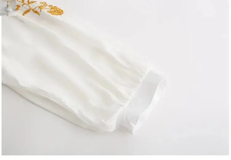 V-neck Embroidered Loose Dress Embroidered Long Skirt  V-neck Embroidered Loose Dress Embroidered Long Skirt V-neck Embroidered Loose Dress Embroidered Long Skirt V-neck Embroidered Loose Dress Embroidered Long Skirt
