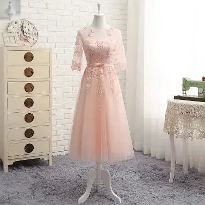 Wedding mid-length banquet evening dress  Wedding mid-length banquet evening dress Wedding mid-length banquet evening dress Wedding mid-length banquet evening dress