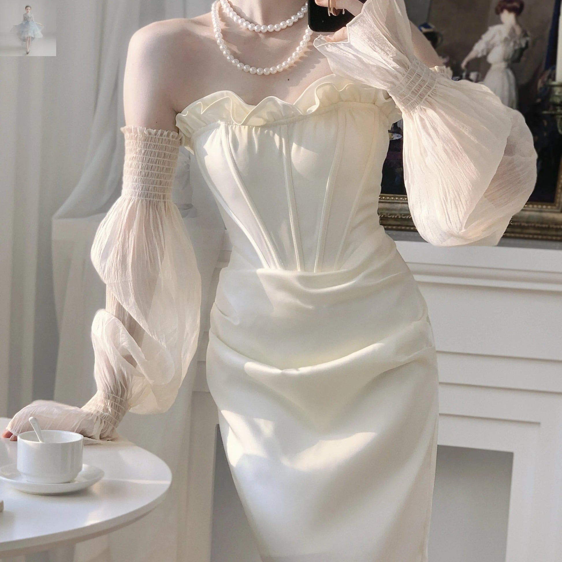 White Bra Annual Meeting Birthday Dress Woman  White Bra Annual Meeting Birthday Dress Woman White Bra Annual Meeting Birthday Dress Woman White Bra Annual Meeting Birthday Dress Woman Zenzi Style