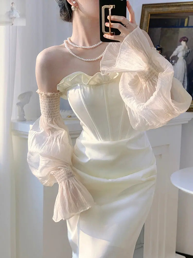 White Bra Annual Meeting Birthday Dress Woman  White Bra Annual Meeting Birthday Dress Woman White Bra Annual Meeting Birthday Dress Woman White Bra Annual Meeting Birthday Dress Woman Zenzi Style