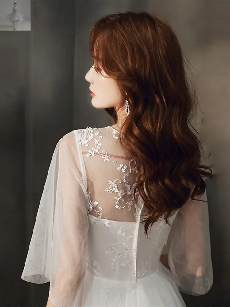 White Evening Dress Female Party Temperament - Zenzi Style
