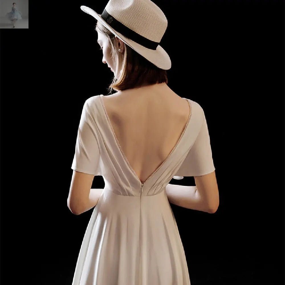 White Satin Premium Bridal Dress  White Satin Premium Bridal Dress White Satin Premium Bridal Dress White Satin Premium Bridal Dress Zenzi Style
