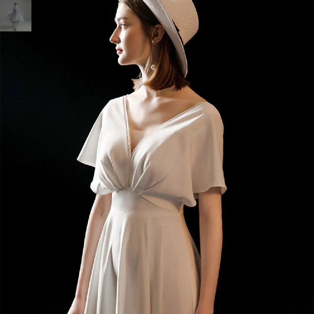 White Satin Premium Bridal Dress  White Satin Premium Bridal Dress White Satin Premium Bridal Dress White Satin Premium Bridal Dress Zenzi Style