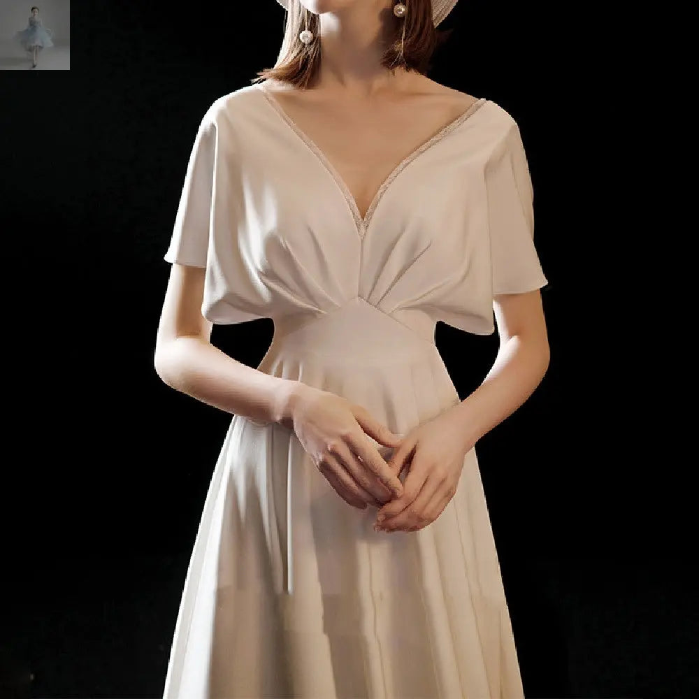 White Satin Premium Bridal Dress  White Satin Premium Bridal Dress White Satin Premium Bridal Dress White Satin Premium Bridal Dress Zenzi Style