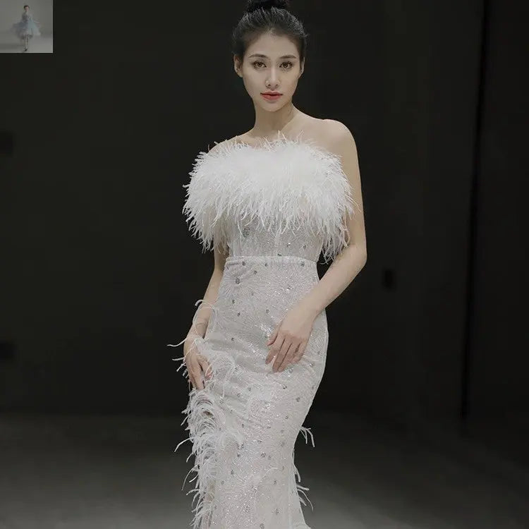 Women's Feather Sleeveless Party Sexy Dress  Women's Feather Sleeveless Party Sexy Dress Women's Feather Sleeveless Party Sexy Dress Women's Feather Sleeveless Party Sexy Dress Zenzi Style