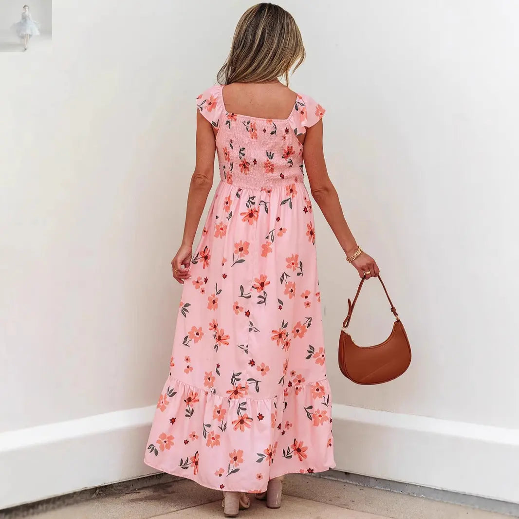 Women's Long Dress Summer New V-neck Dress  Women's Long Dress Summer New V-neck Dress Women's Long Dress Summer New V-neck Dress Women's Long Dress Summer New V-neck Dress Zenzi Style