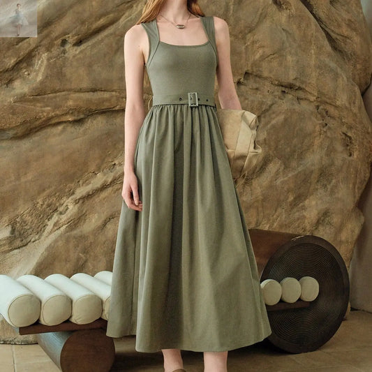 Women's Summer Dress Waist Splicing  Women's Summer Dress Waist Splicing Women's Summer Dress Waist Splicing Women's Summer Dress Waist Splicing Zenzi Style