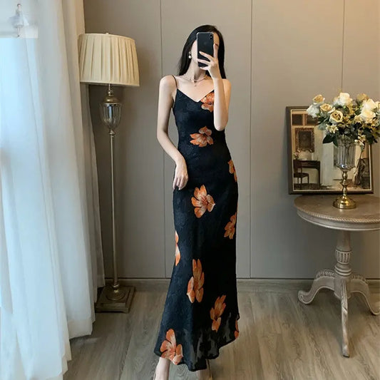Women's Summer French Vintage Floral Dress Strap Dress  Women's Summer French Vintage Floral Dress Strap Dress Women's Summer French Vintage Floral Dress Strap Dress Women's Summer French Vintage Floral Dress Strap Dress Zenzi Style